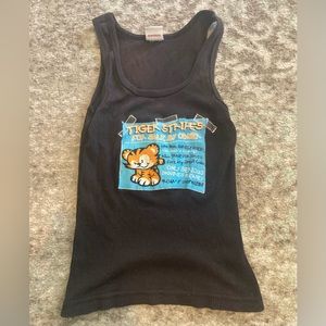 Early 2000s Black Graphic Tank Top